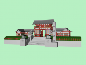 3D八坂神社(Blender)