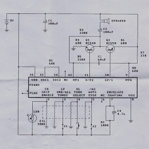 電子オルゴール回路図