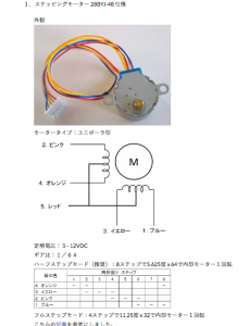 Arduinoでステッピングモーター資料１