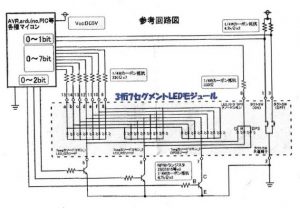 ７セグメントLED回路図