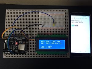 スマホWiFiでLチカ